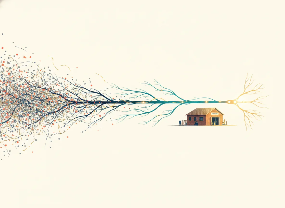 Figure 0.1: From noise to nerve: the journey from raw numbers to purposeful action.