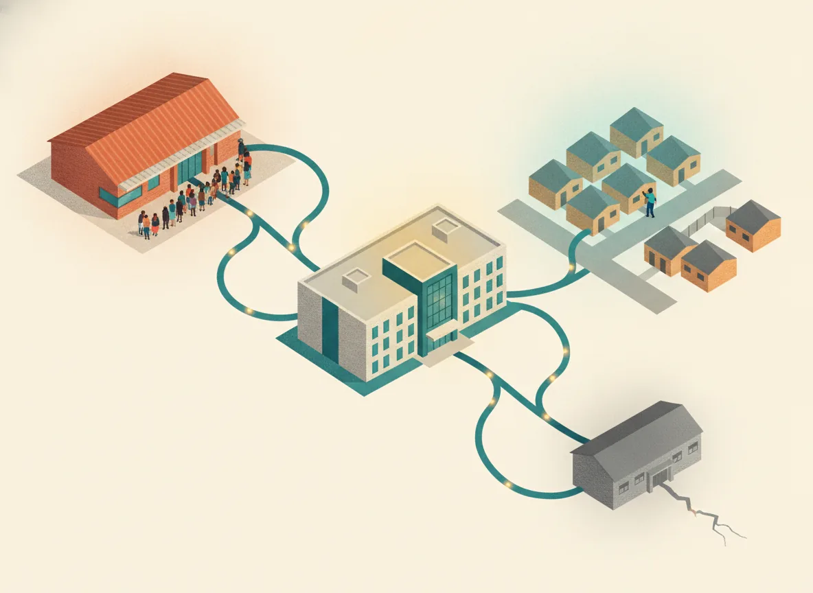 Figure 11.1: Digital infrastructure as the connective tissue and circulation of the district health system.